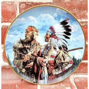 American Indian In The Beginning ... Friends Franklin Mint Collector Plate 1991